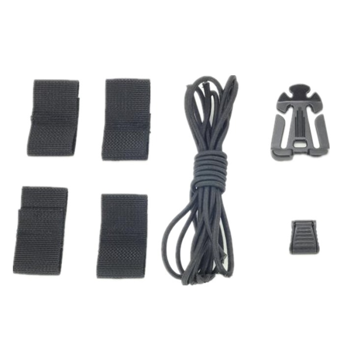 Sport Cable Helmet System Special Rope Helmet DIY Deck Set Black