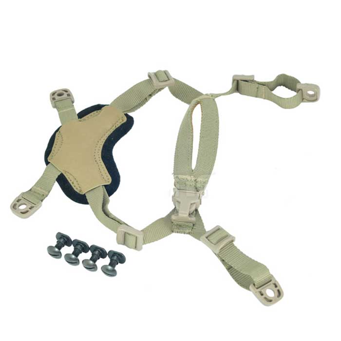 Tactical OPS Helmet Suspension CORE ACH Head-Loc Retention System DE