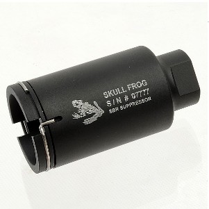 Navy G&P CQB Seal Skull Frog Sbr Suppressor Flash Hider 14mm CW