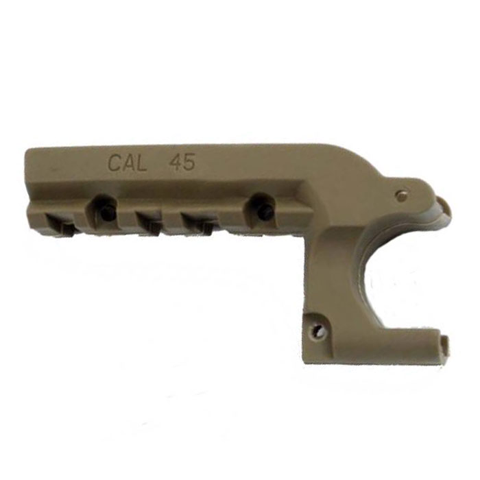 Pistol Rail Adapter 45 Pistol Under Rail Laser Mount COLT 1911 TAN - Click Image to Close