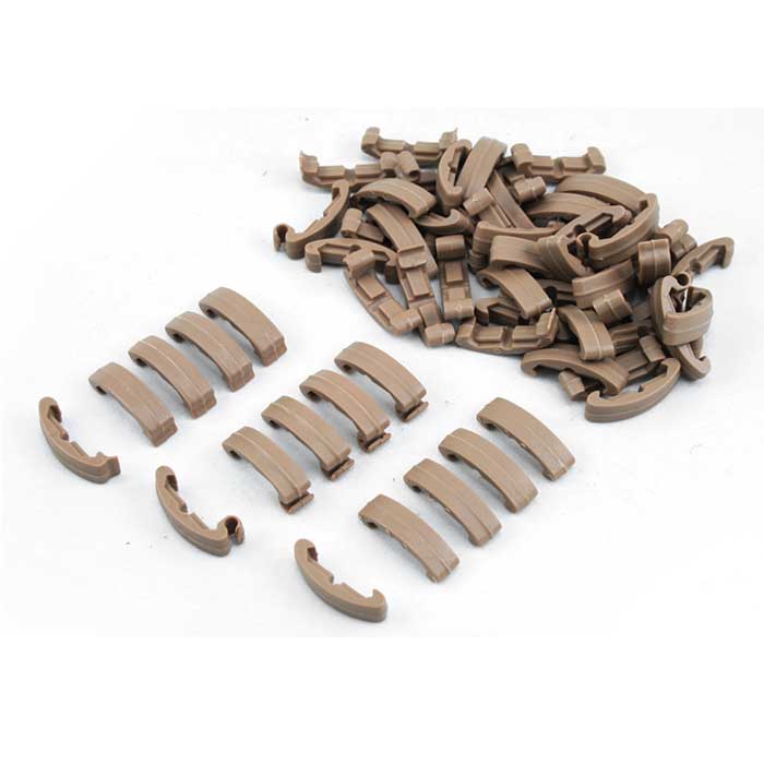 60 Pieces Set Tactical Index Handguard Rail Covers Clips Rail DE