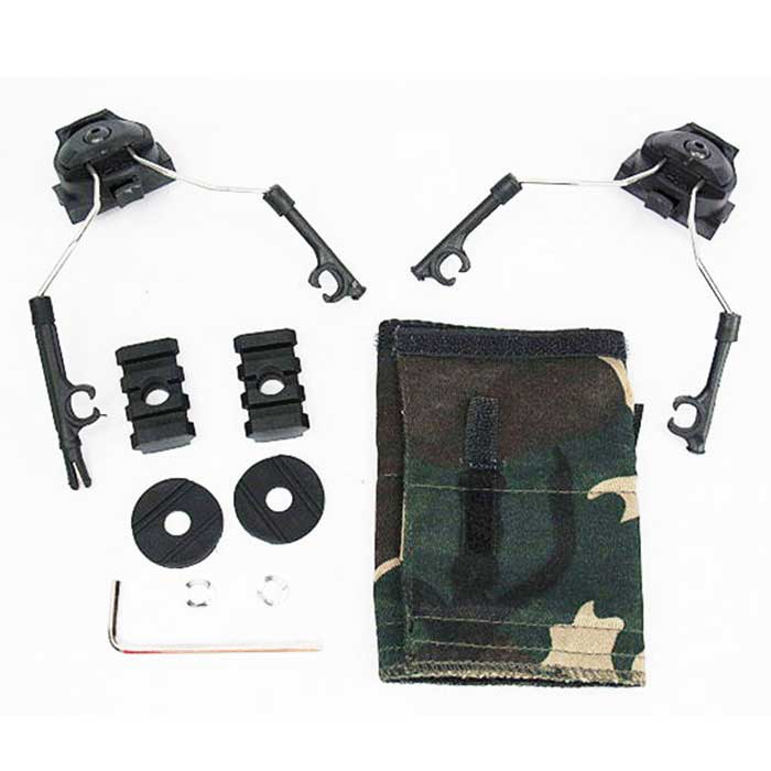 Tactical Helmet Rail Adapter Set for Comtac I/II Headset Helmet Tool - Click Image to Close