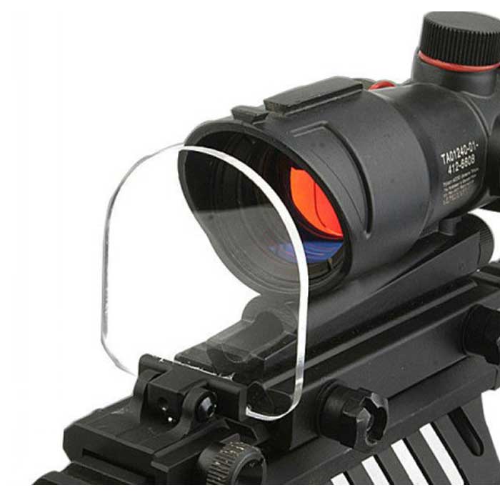 Foldable Lens Protective Tactical Durable Len Cover for Scope Dot BK - Click Image to Close