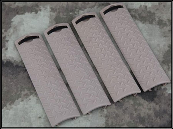 Airsoft Tactical ERGO Diamond Plate Rail Cover - Click Image to Close