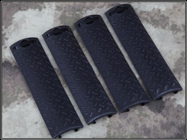 Airsoft Tactical ERGO Diamond Plate Rail Cover BLACK