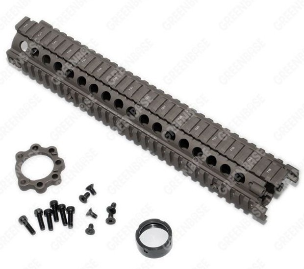 MK18 12.6 inch Handguard Rail System Dark Coyote Brown