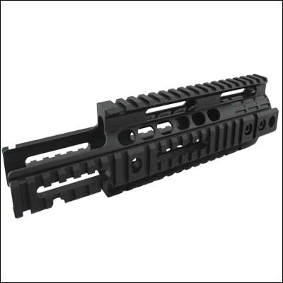 Tactical quad rail handguard 250mm length Rail System - Click Image to Close