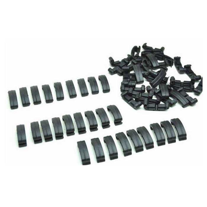 60 Pieces Set Clips Adapter Rail Covers Tactical Handguard Index BK - Click Image to Close