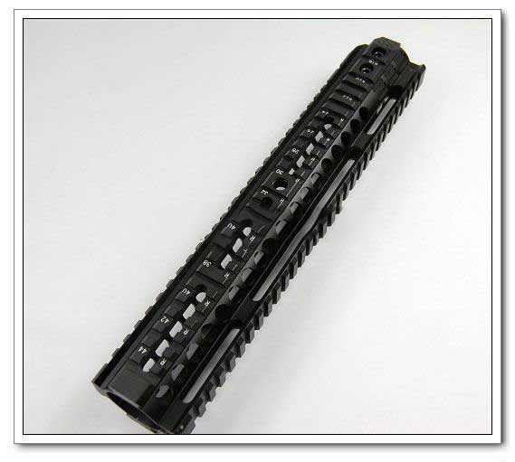 Airsoft 12.6 inch Black Handguard Rail System - Click Image to Close