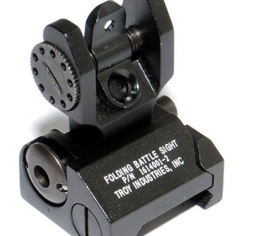 Troy Rear Folding Battlesight EX 062 Tactical Parts - Click Image to Close