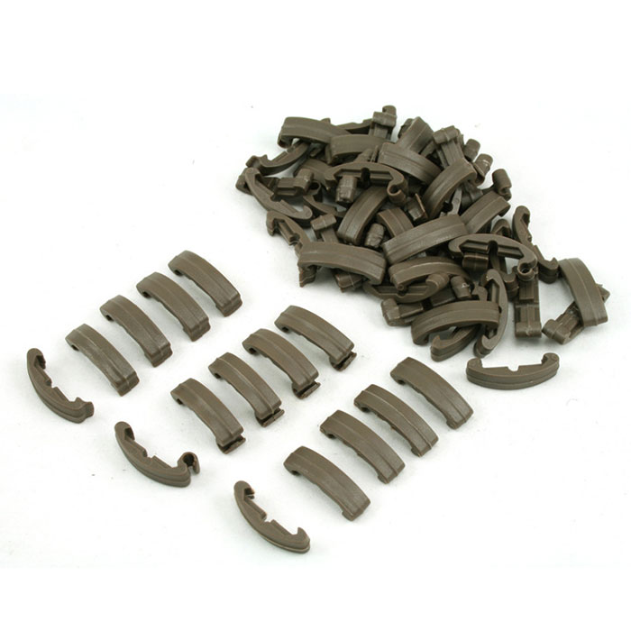 60 Pieces Set Handguard Tactical Index Clips Rail Covers OD Green