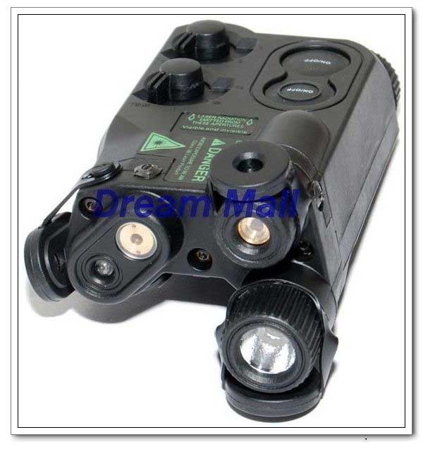 PEQ-16 box with red/green light and LED illuminator (Black) - Click Image to Close