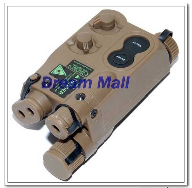 PEQ-16 Box with red/green light and LED illuminator (Tan)