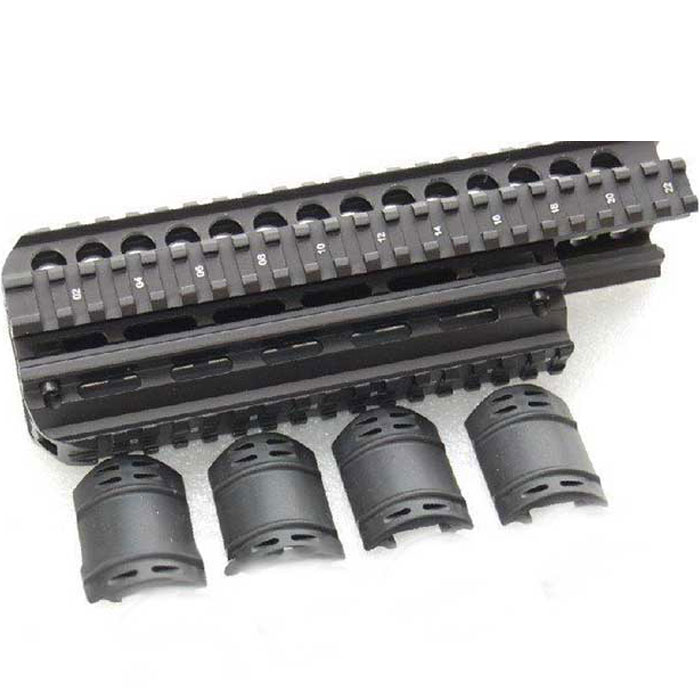 Tactical 9.5 inch Saiga Quad Rail System(AUS-HGSG39) - Click Image to Close