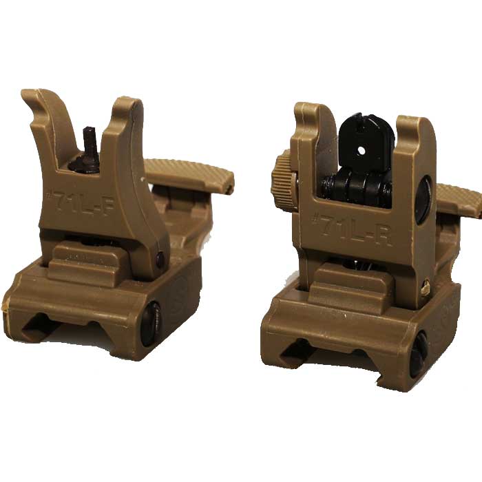 ARMS 71L Front and Rear Sights Set Flip-Up Airsoft Tactical Sight