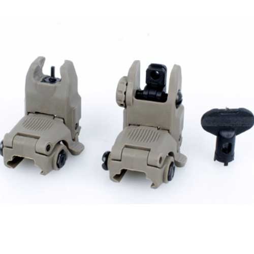 FA PTS Gen2 Latches Folding Sight Front & Rear Sight DE