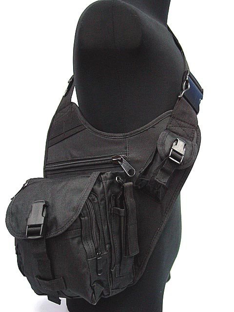 Military Tactical Sling Airborne Universal Utility Shoulder Bags BK