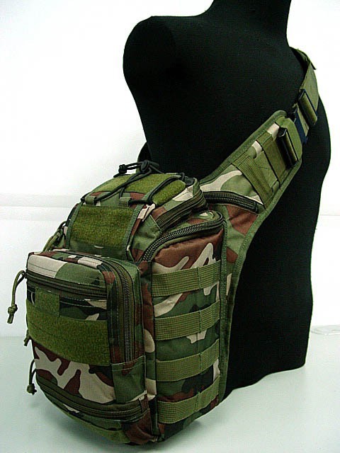 Tactical Gear Military Molle Shoulder Bag Army Police Storage Pack - Click Image to Close