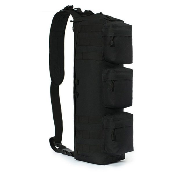 Arms Gear Stealth Black Tactical Assault Grab Molle Shoulder Out Bag - Click Image to Close