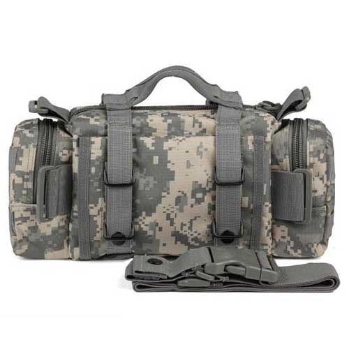 Airsoft Mix Utility Tactical Waist Bag Hand Pack with Long Strap ACU - Click Image to Close