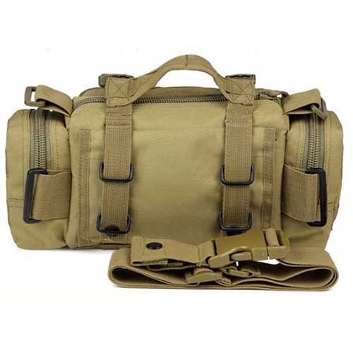 Airsoft Mix Multifunction Shoulder Bags Tactical Waist Pack Tan - Click Image to Close