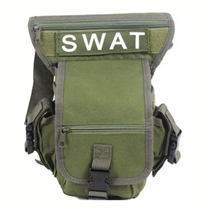 SWAT Nylon Utility Tactical Drop Leg Panel Thigh Pouch Hoster Waist - Click Image to Close