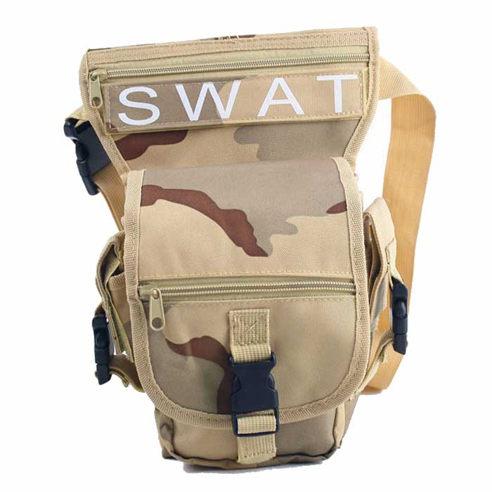 SWAT Tactical Military Drop Leg Bag Panel Utility Waist Belt Pouch B