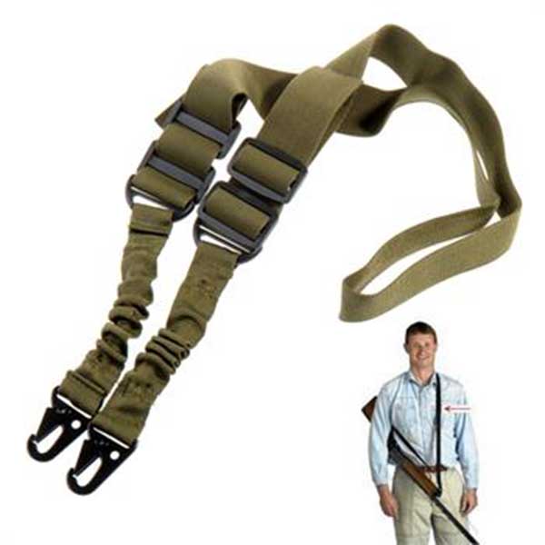 2 Point Adjustable Tactical Rifle Gun Multi Sling System AR15 M4 OD - Click Image to Close