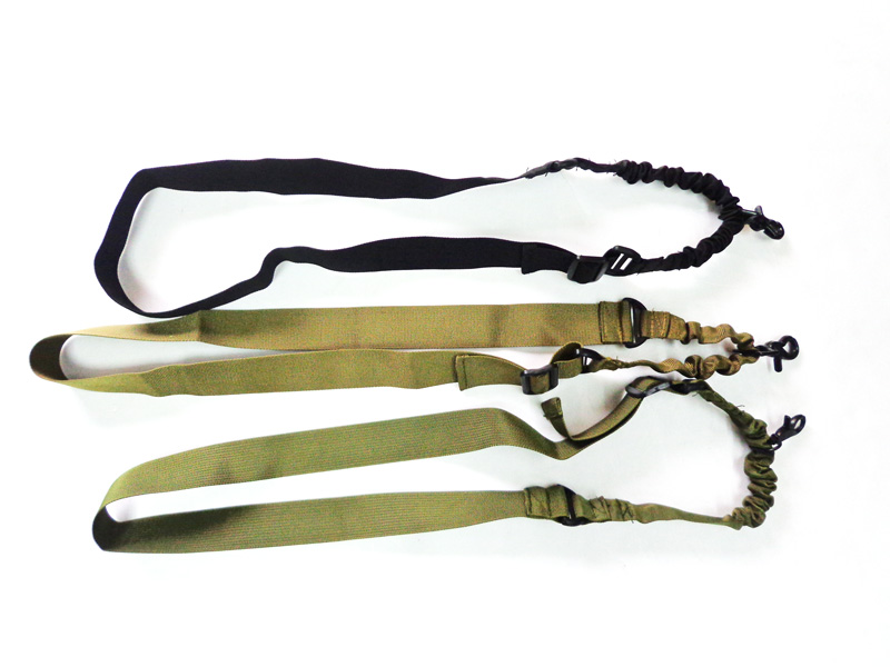 Single One Point Rifle Gun Tactical Sling Bungee Strap Hook Belt - Click Image to Close