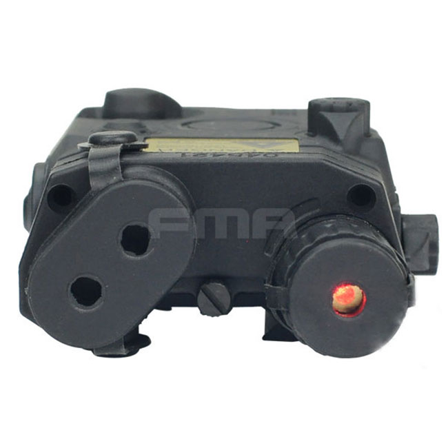 AN/PEQ 15 LA-5 Battery Airsoft Tactical Box Model & Red Laser BK - Click Image to Close