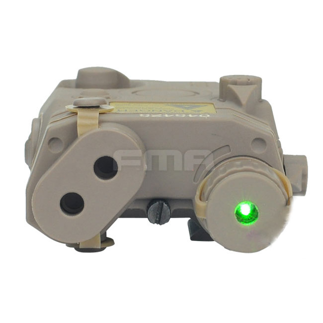 AN/PEQ 15 LA-5 Battery Box Model & Green Laser Tactical Airsoft DE