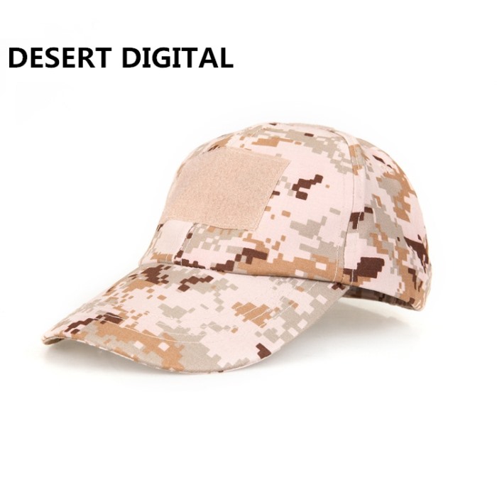 Adjustable Tactical Baseball Cap with Velcro Military Sport Hat DD