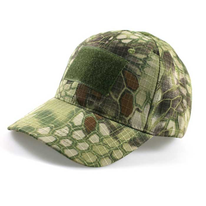 Adjustable Military Camo Tactical Hat Airsoft Baseball Cap w Velcro - Click Image to Close