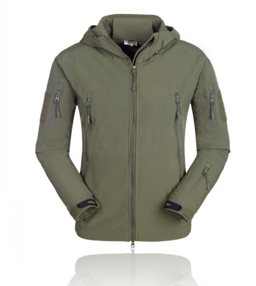 Tactical Outdoor Waterproof Keep Warm Jacket Army Green - Click Image to Close