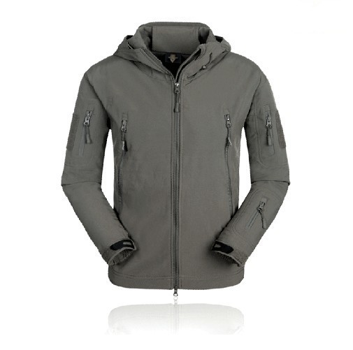 Tactical Keep Warm Waterproof Outing Riding Jacket Coat Gray