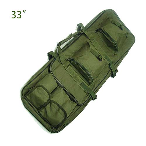 33" Rifle Dual Tactical Rifle AEG Carrying Case Gun Bag Hunting OD - Click Image to Close