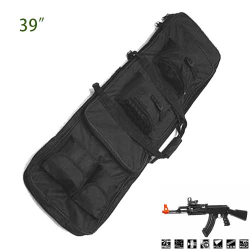 39 inch Well Designed Padding Pockets Tactical Rifle Bag Backpack BK - Click Image to Close