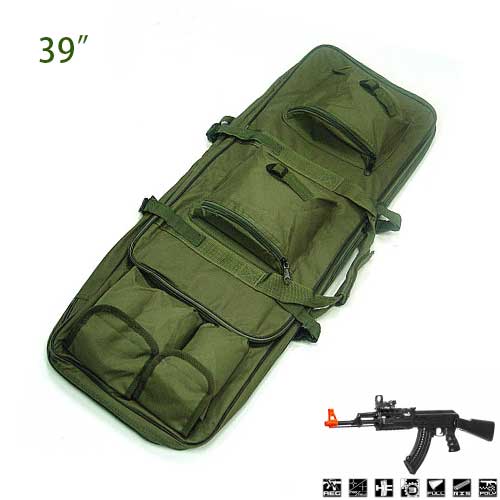 39 inch Well Dual Military Tactical Rifle AEG Carrying Case Gun Bag - Click Image to Close