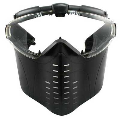 Airsoft Mask Electric Turbo Fan Full Face Mask Black - Click Image to Close