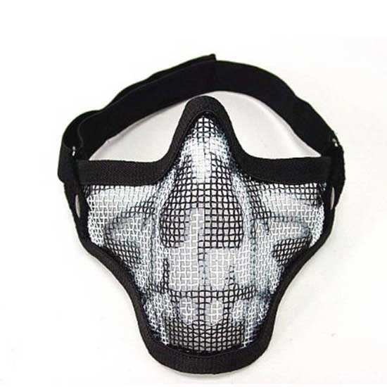 Sports Steel Mesh Half Face Tactical Hunting Protective Mask Cool