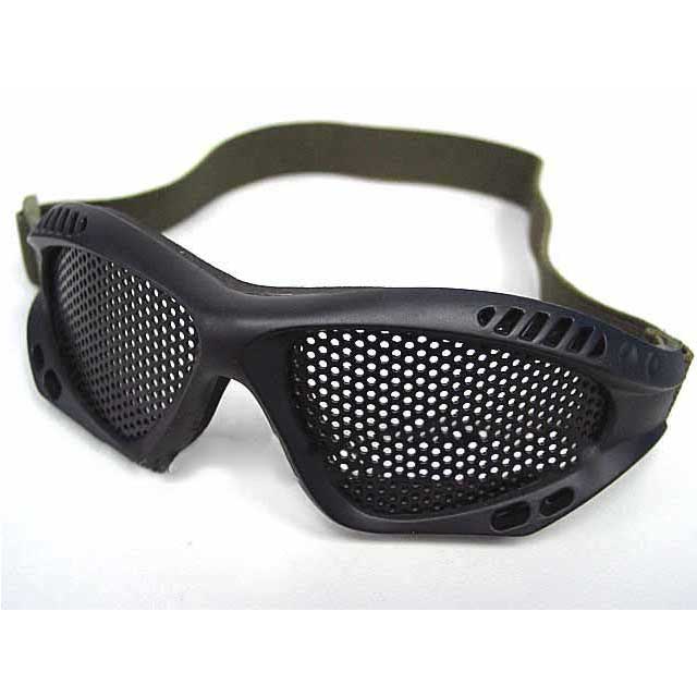 Airsoft Goggle Glasses Paintball No Fog Metal Mesh BK