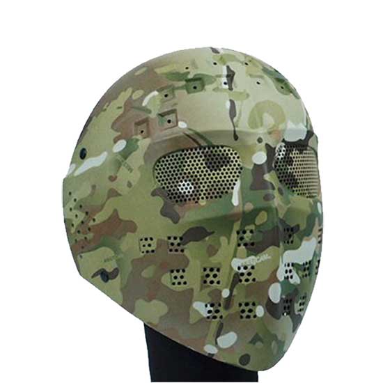 Full Face Airsoft Mesh Goggle Mask Tactical Combat Hockey Type CP - Click Image to Close