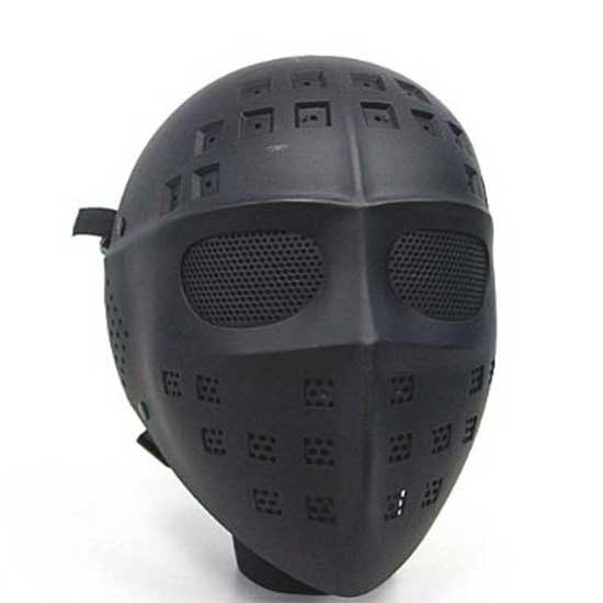 Full Face Airsoft Combat Mesh Goggle Mask Hockey Type - Click Image to Close