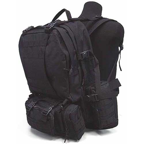 SWAT US Airsoft Tactical Molle Assault Climb Travel Backpack Bag BK - Click Image to Close