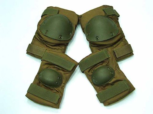 SWAT Airsoft Knee & Elbow Pads Coyote Brown Combat Online - Click Image to Close