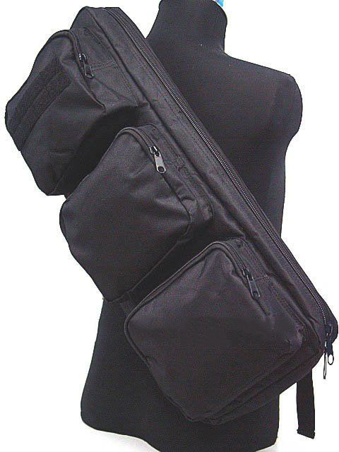 Tactical Rifle Gear 24 inch Shoulder Sling Bag Backpack BK - Click Image to Close