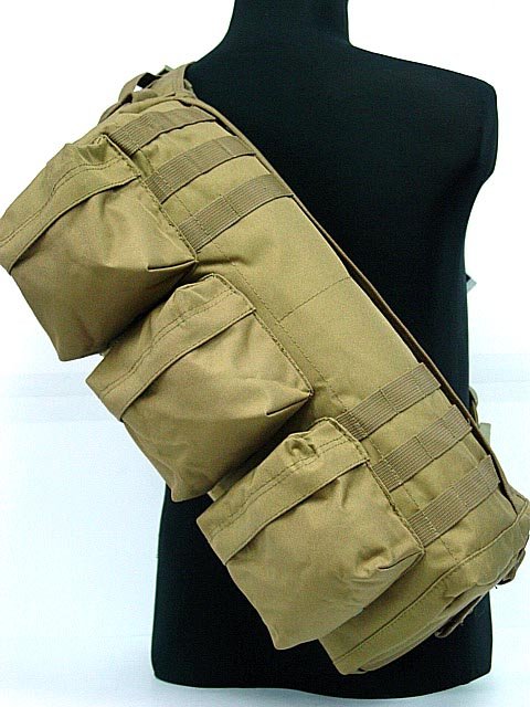 Tactical Packs Shoulder Sling Army Pack Bag Coyote Brown