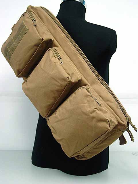 Rifle Gear Shoulder Sling Bag 24 inch Backpack Coyote Brown - Click Image to Close