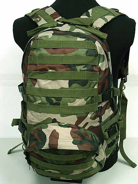 Level 3 Assault Backpack for airsoft Camo Woodland