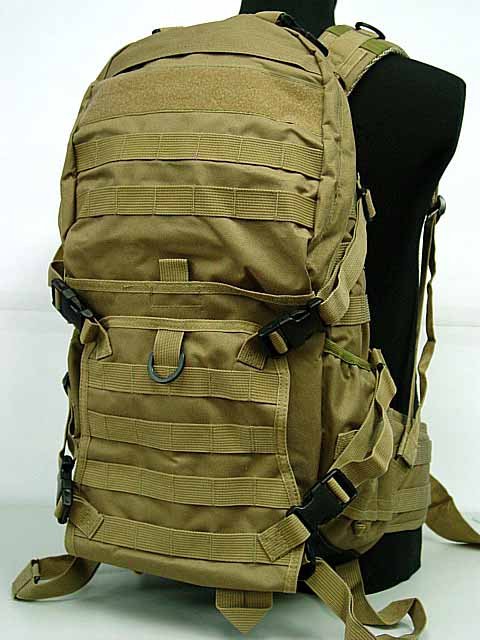 Tactical Rifle Gear Backpack 3 Molle Patrol Coyote Brown - Click Image to Close